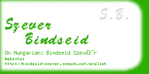 szever bindseid business card